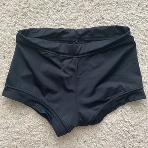 Balera black low rise booty shorts size Small adult